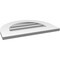 Ekena Millwork Round Top Surface Mount PVC Gable Vent: Functional, w/ 3-1/2"W x 1"P Standard Frame, 22"W x 16"H GVPRT22X1601SF - alternate 5